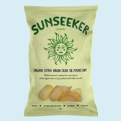 Organic Extra Virgin Olive Oil Potato Chips sprinkled with Celtic Sea Salt