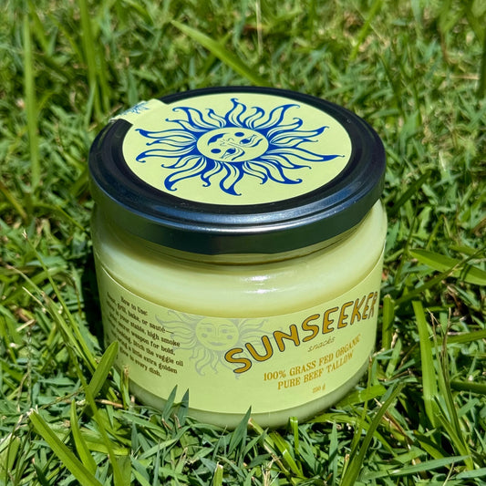 Organic Grass Fed and Finished Beef TALLOW Jars-  250g